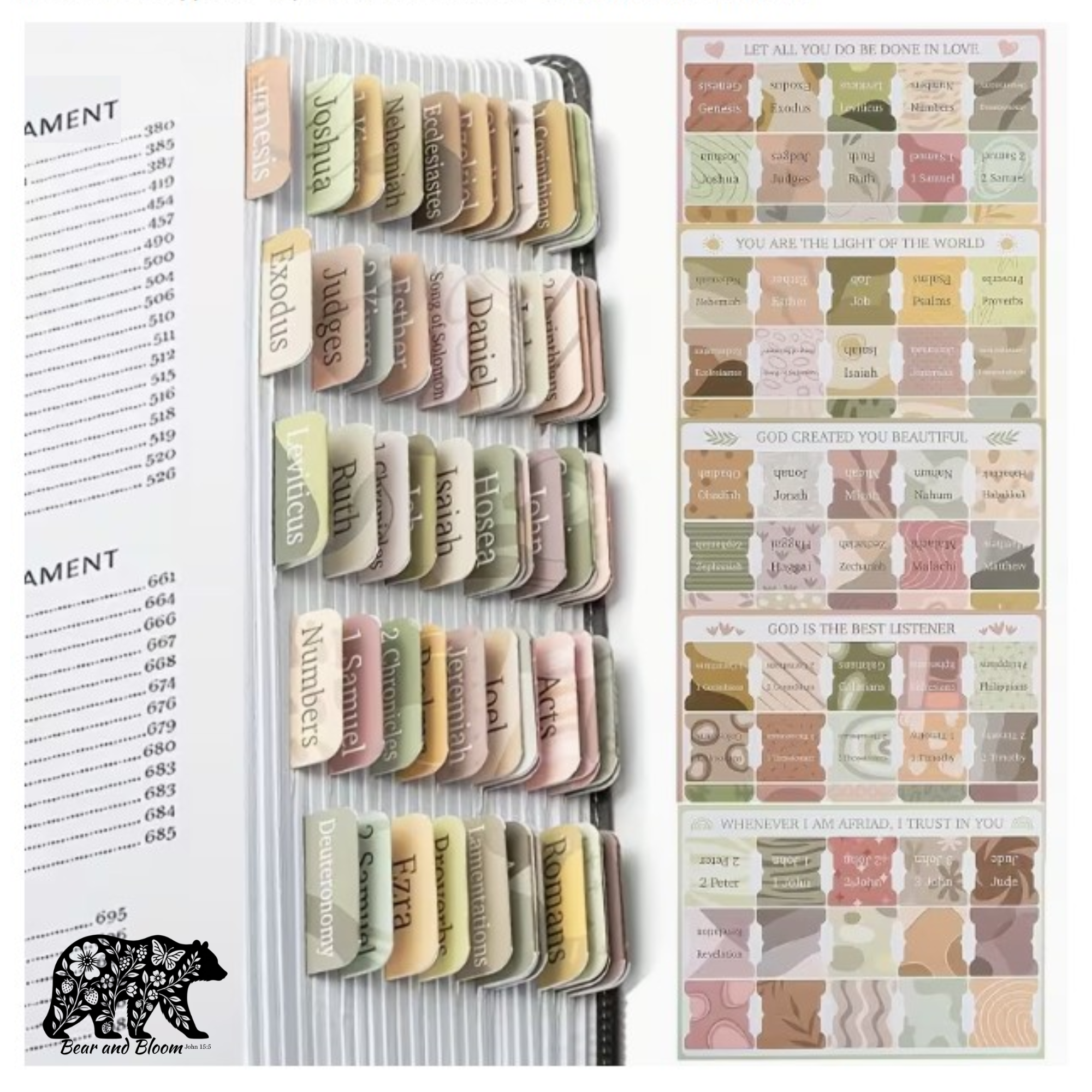 Bible Tabs - Boho