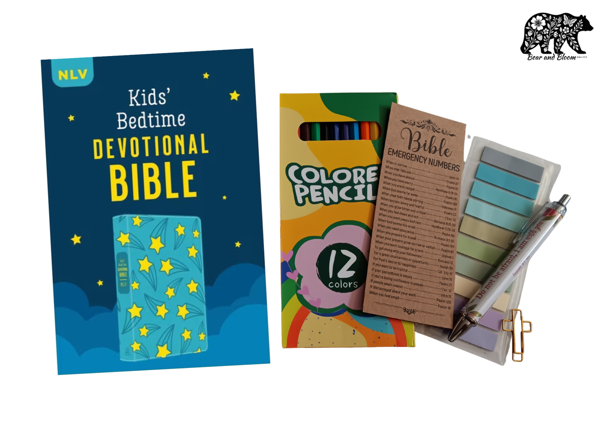 NLV Kids Bedtime Devotional Bible Bundle